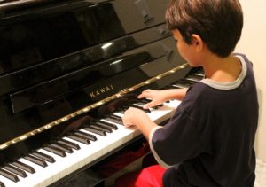 piano, boy, playing upright piano